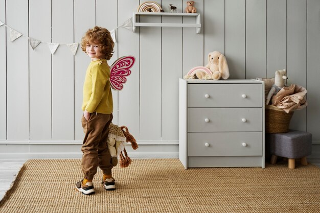 Child having fun during playtime