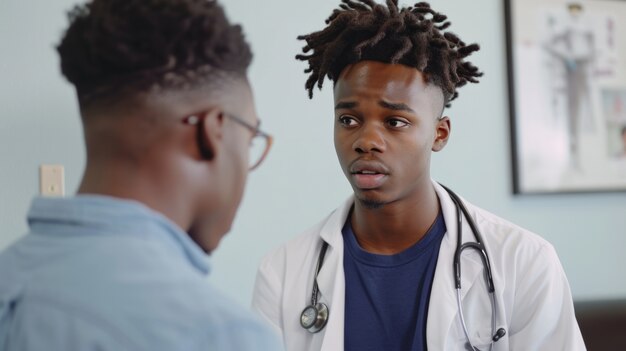 Child having a medical checkup