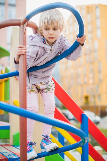 Child on playground outside