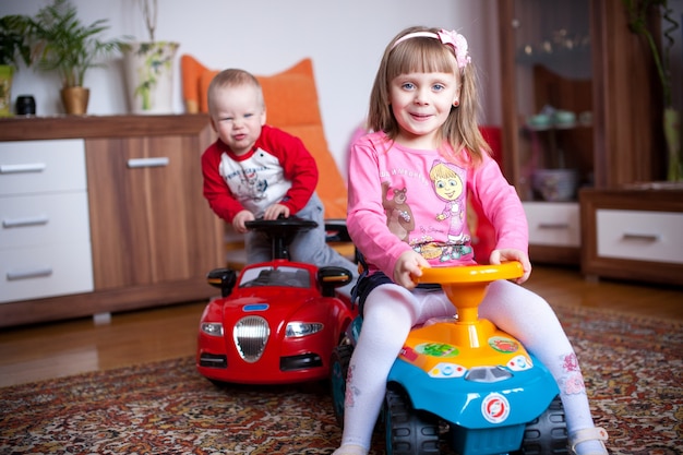 Child playing at home