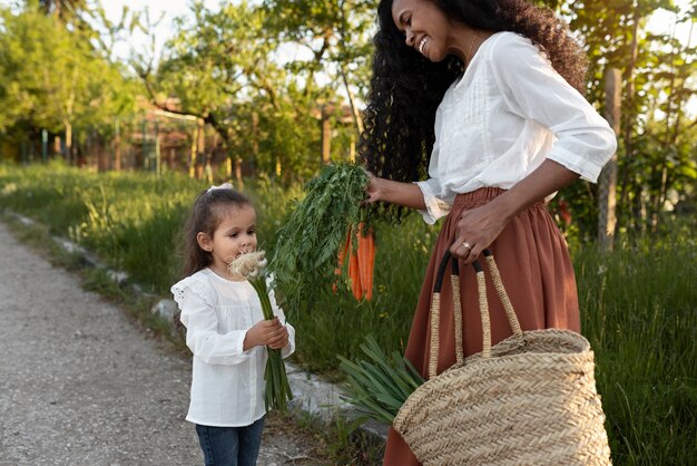 Child spending time with their parents