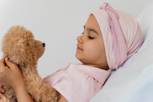 child suffering from cancer