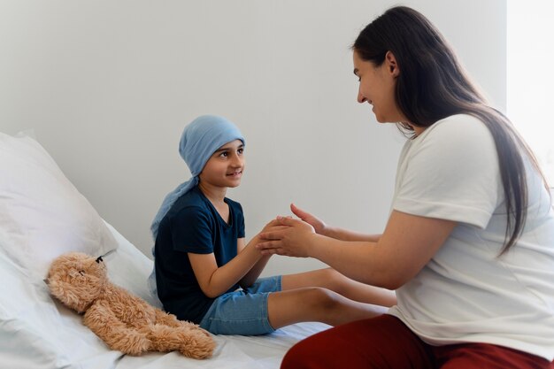 child suffering from cancer