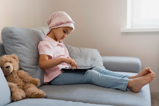child suffering from cancer