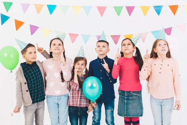 Children celebrating a birthday