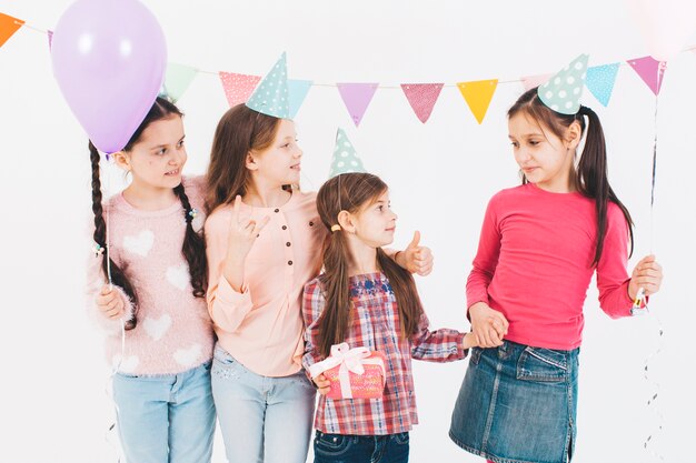 Children celebrating a birthday