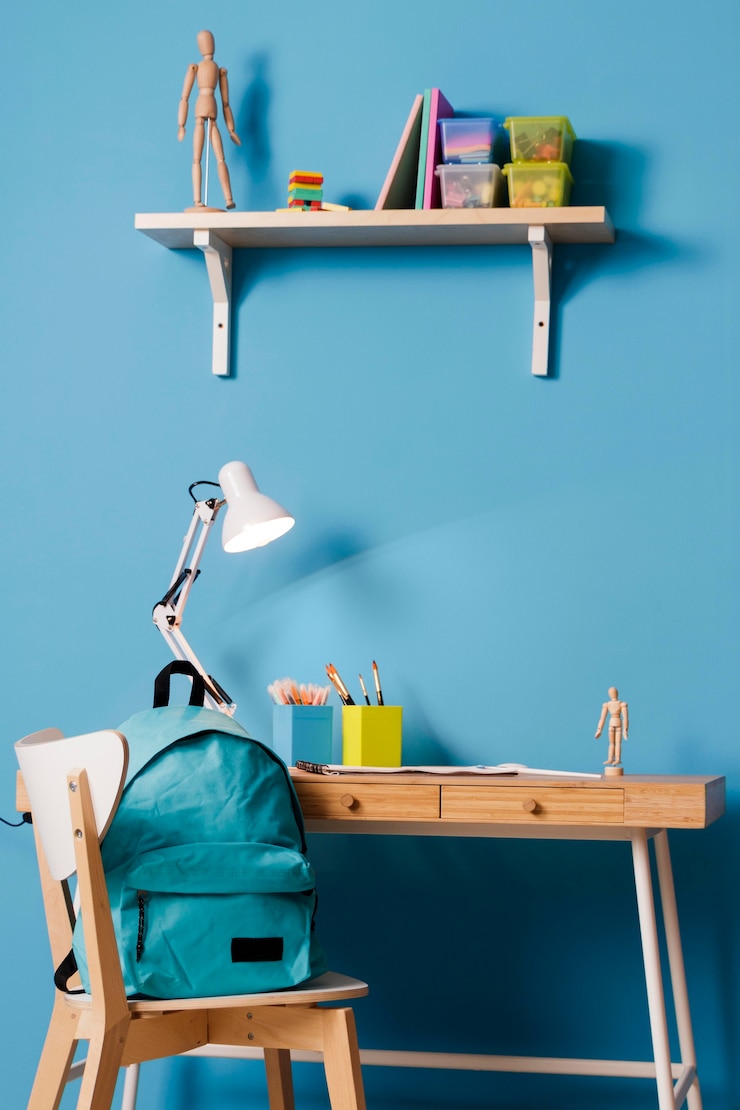 Free Photo children desk interior design