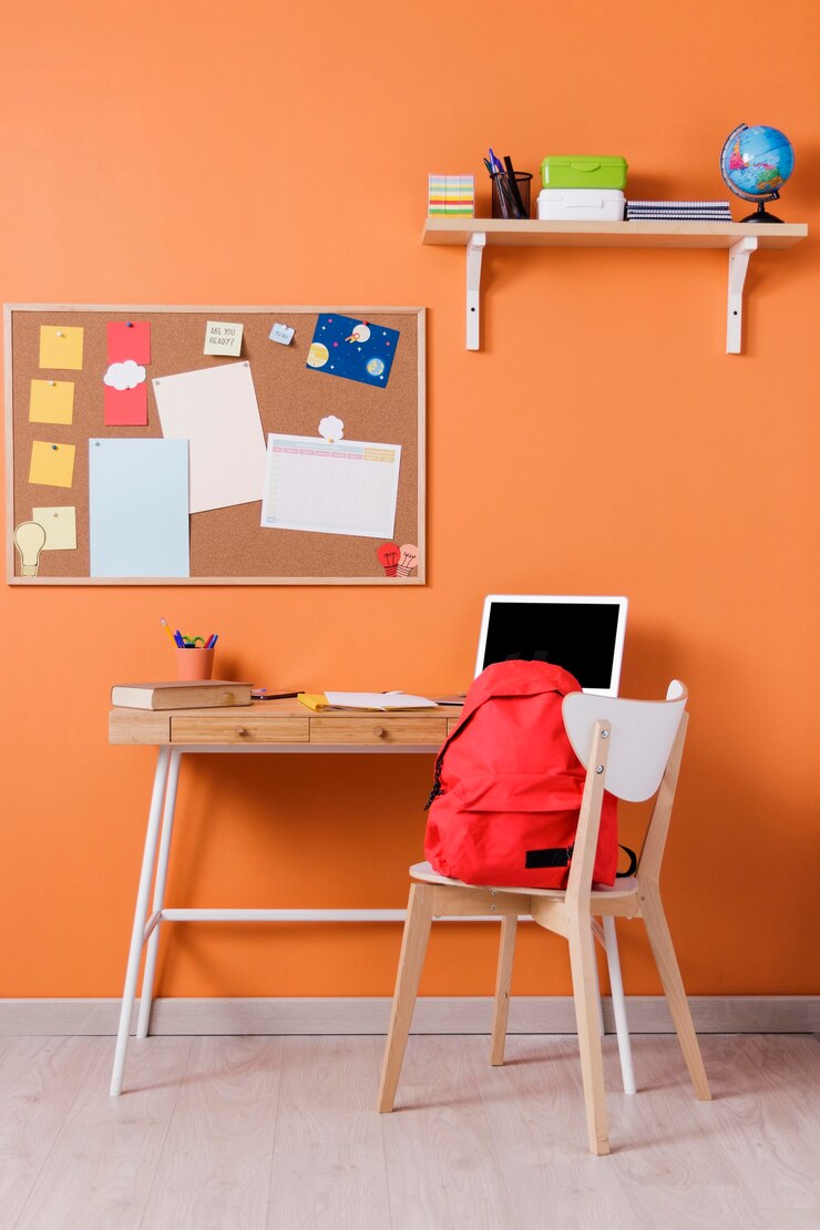 Free Photo children desk interior design
