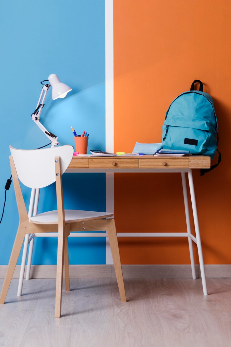 Free Photo children desk interior design