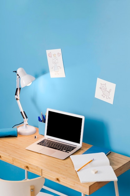 Children desk interior design