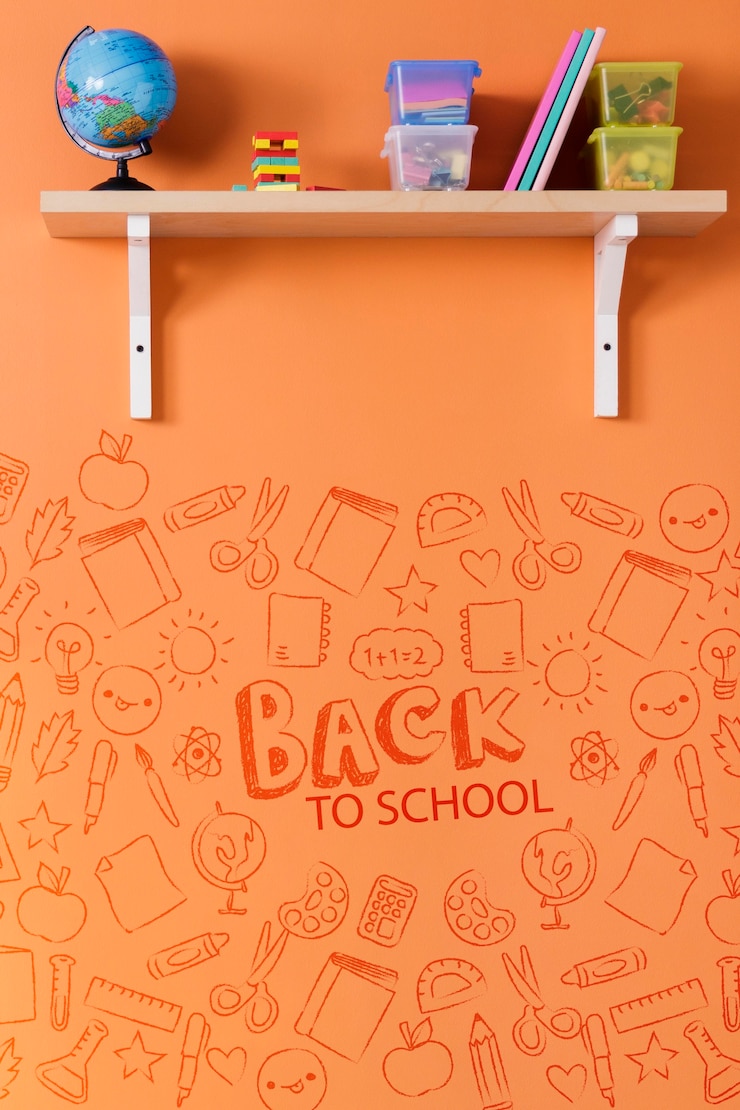 Free Photo children desk interior design