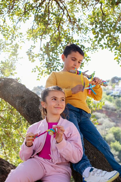 Children having fun at summer camp