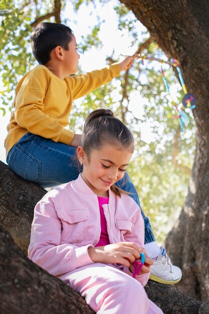 Children having fun at summer camp