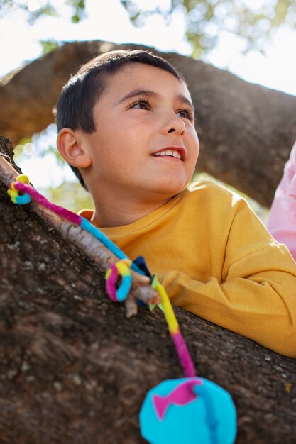 Children having fun at summer camp