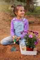 Free photo children having fun at summer camp