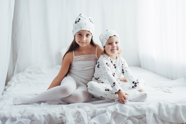 Children in pajamas