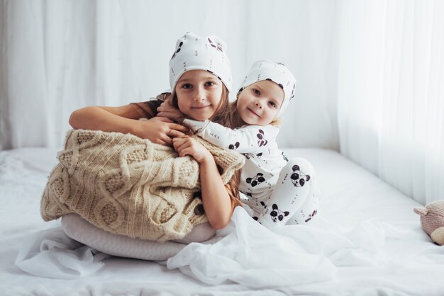 Children in pajamas