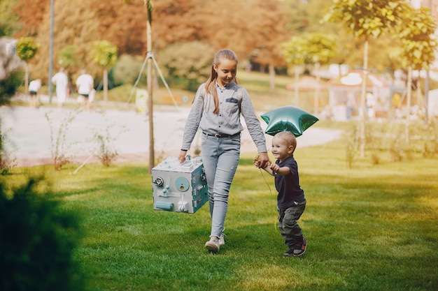 children in a park