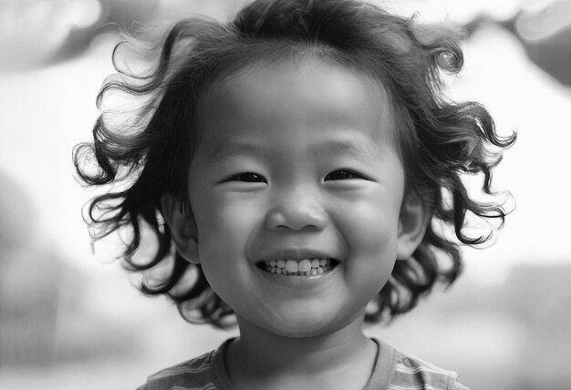 Foto gratuita celebrazione della giornata dei bambini con un ritratto di un bambino carino