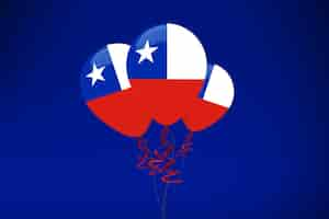 Free photo chile flag balloons