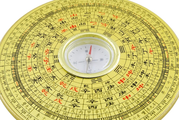 Free photo chinese compass closeup