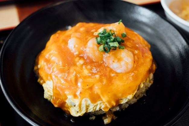 chinese fried rice with egg and shrimp