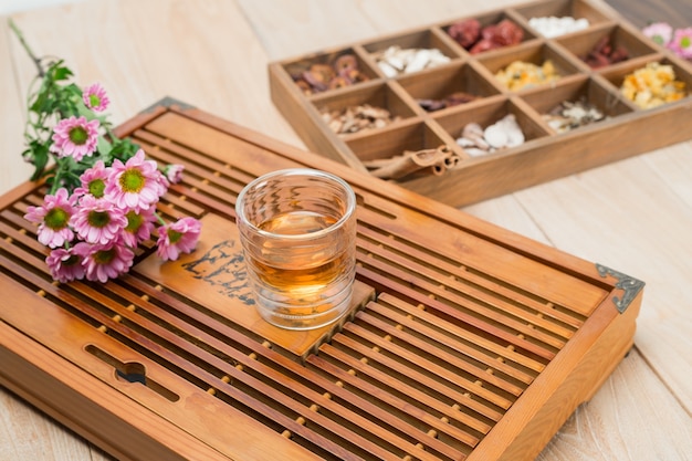 Chinese herbal medicine in box