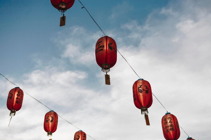 無料Photo 空の中国の灯籠