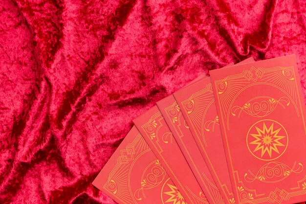 Chinese new year cards on velvet