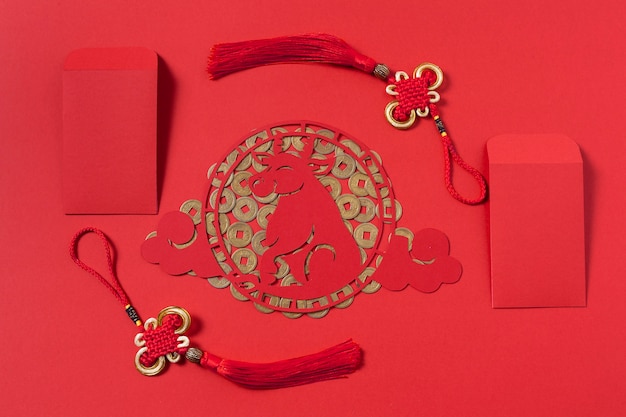 Free photo chinese new year concept in isometric style