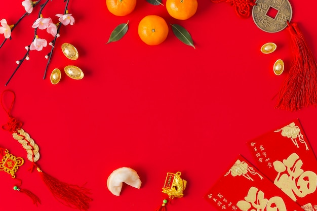 Free photo chinese new year concept with copy space