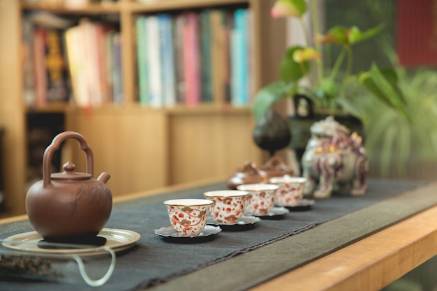 Free photo chinese tea set