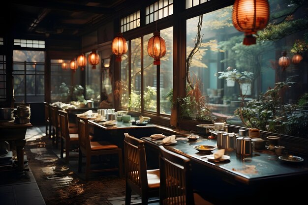 chinese traditional interior restaurant