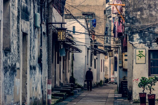 chinese white boats tiles water ancient