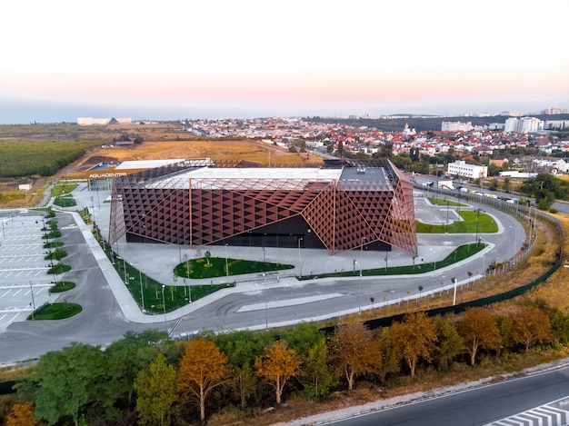 Chisinau Arena with soft light in Moldova