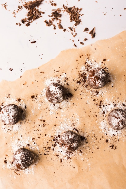 Free photo chocolate balls