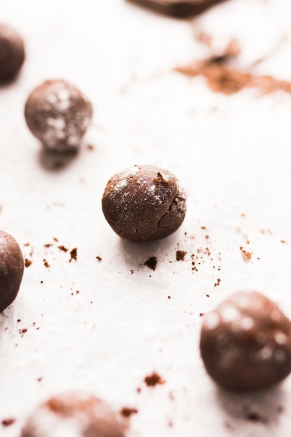 Free photo chocolate balls