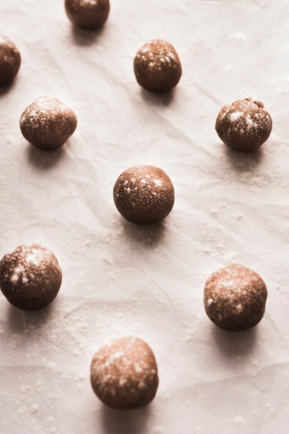 Free photo chocolate balls