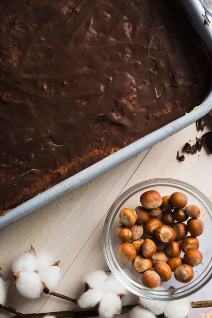 Foto gratuita torta al cioccolato