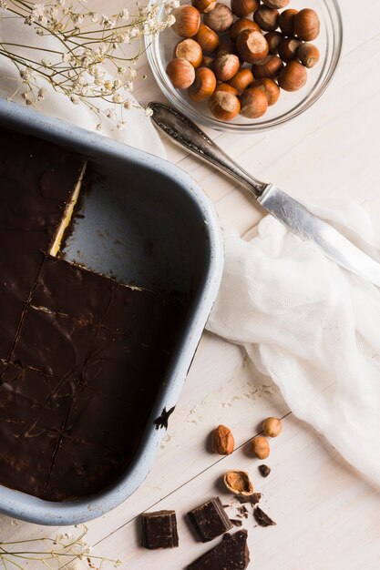 Foto gratuita torta al cioccolato