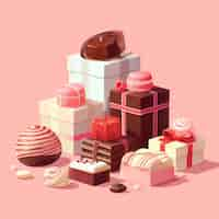 無料写真 chocolate cartoon illustration