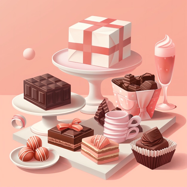 무료 사진 chocolate cartoon illustration