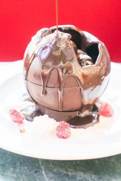 Chocolate christmas ball