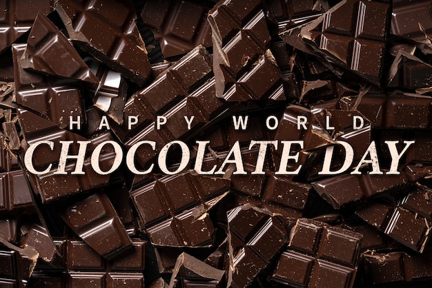 Free photo chocolate compositions for world chocolate day