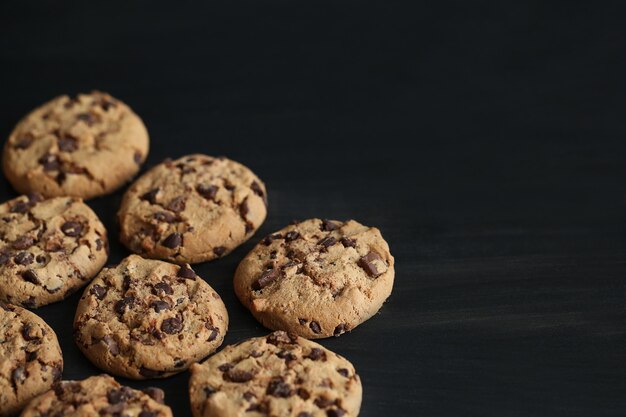 Chocolate cookies with chocolate chips