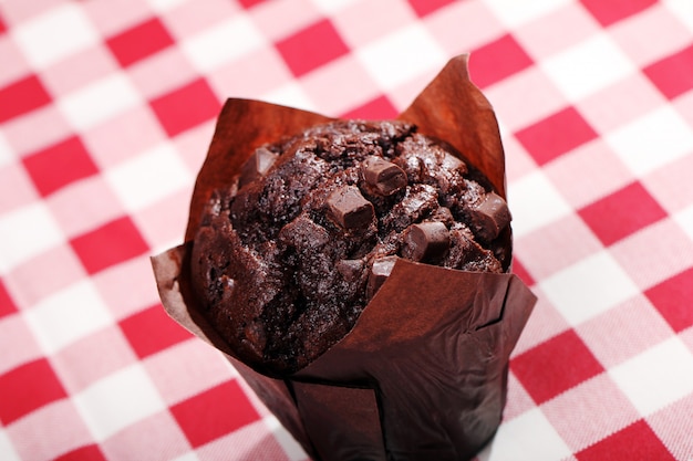 Free photo chocolate cupcake