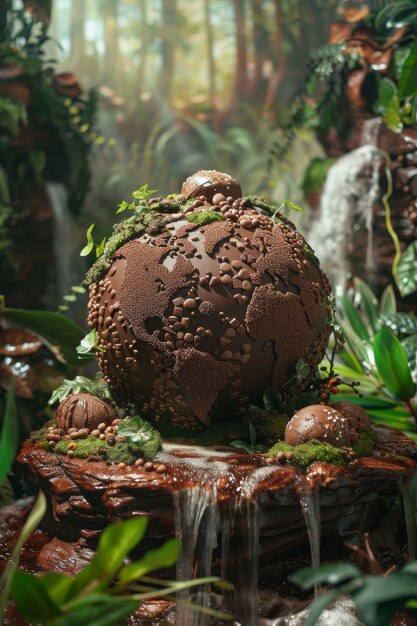 Шоколадный фэнтези-мировой шар