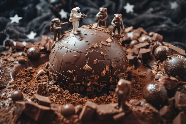 Chocolate fantasy world ball