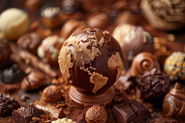 Chocolate fantasy world ball