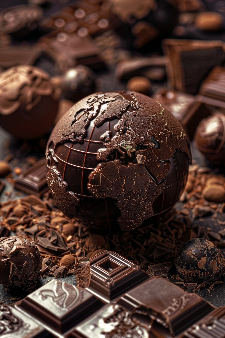 Free Photo chocolate fantasy world ball